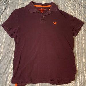 American Eagle Outfitters Dark Burgundy Polo